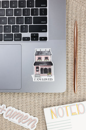 I AM LOVED · Sticker · Flower Shop Series - Damrell Designs