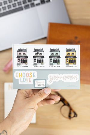 FLOWER SHOP + LOVE · Mini Sticker Sheet - Damrell Designs