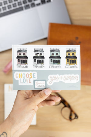 FLOWER SHOP + LOVE · Mini Sticker Sheet - Damrell Designs